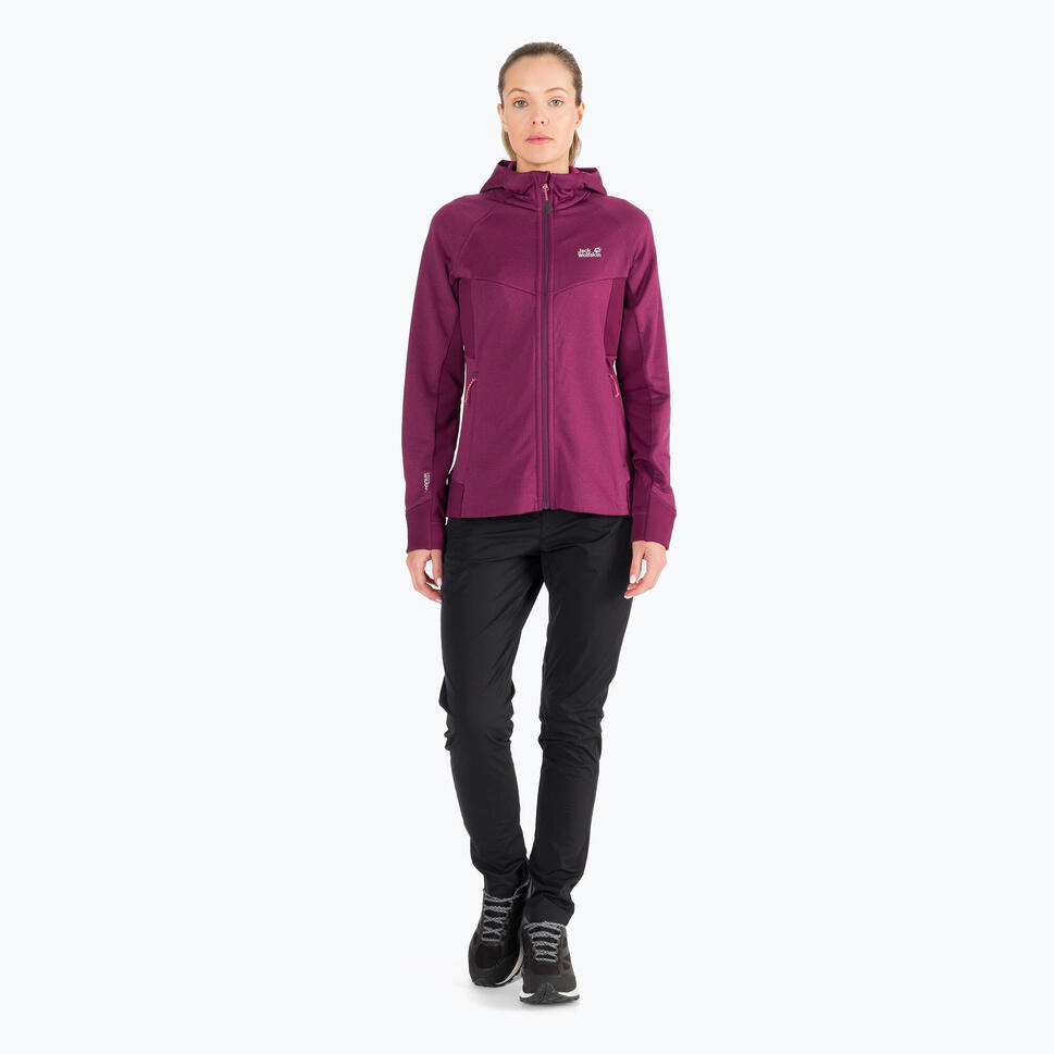 Bluza polarowa damska Jack Wolfskin Hydro Grid Fleece