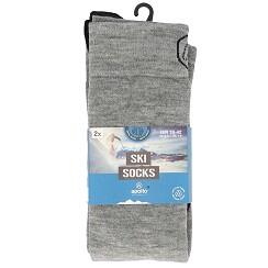 Apollo (Sports) | Chaussettes de ski unisexes | Gris | 39/42 | 4-Pack