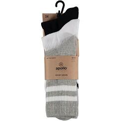 Apollo (Sports) | Chaussettes de sport Fashion | Multi | Taille 36/41 | 6-Pack