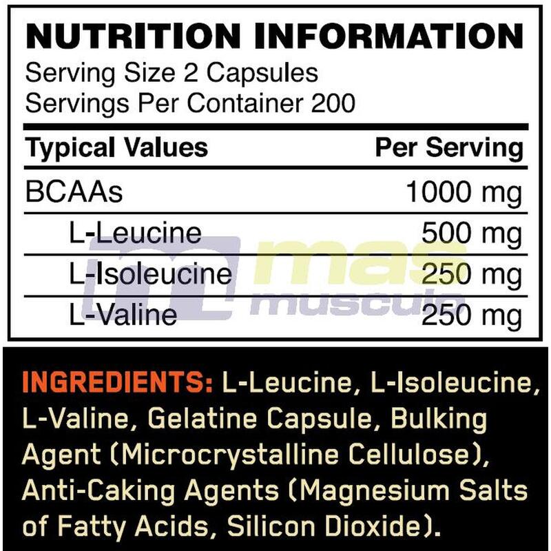 Mega-Size BCAA 1000 Caps