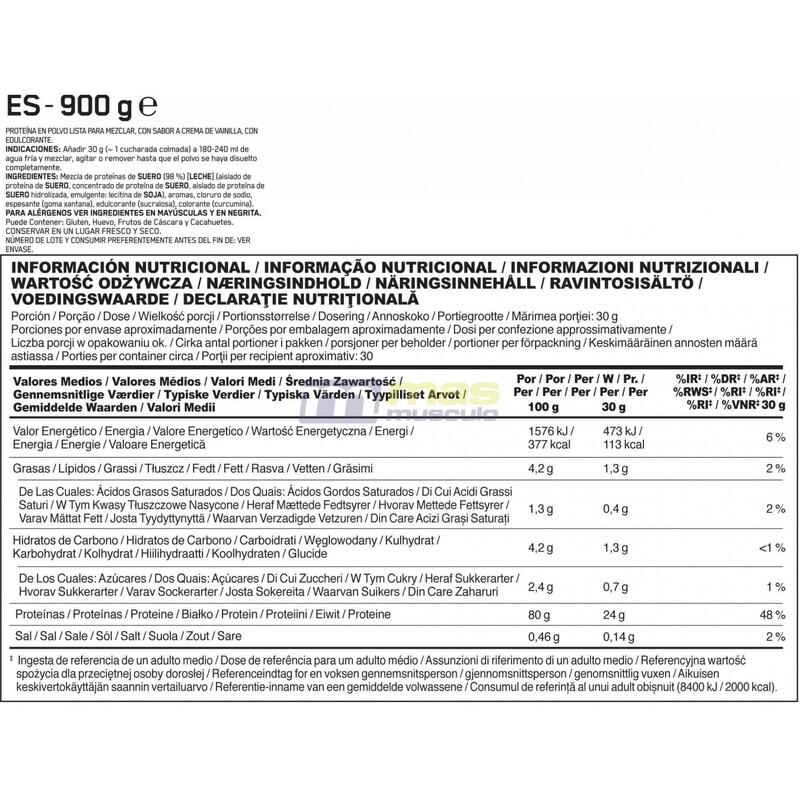 GOLD STANDARD 100 WHEY PROTEIN French Vanilla 896 gram (28 scoops