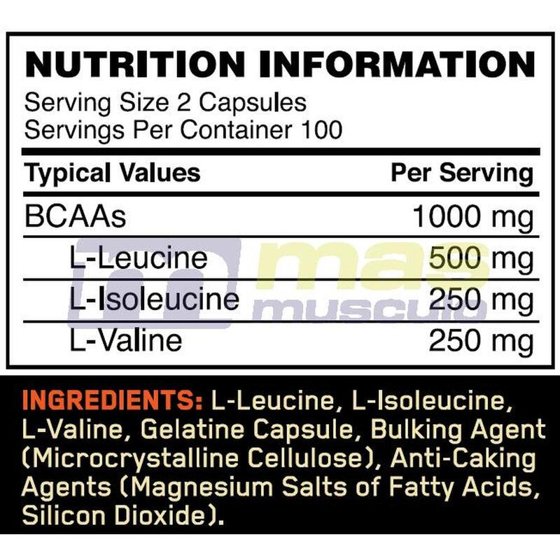 Optimum Nutrition Proteína On BCAA 1000 - 200 caps