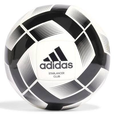 Pallone da Calcio Adidas Starlancer Club - Taglia 5 Bianco e Nero