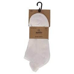 Apollo (Sports) | Chaussettes de sport Sneaker Basic | Blanc | 36/41 | 6-Pack 4/4