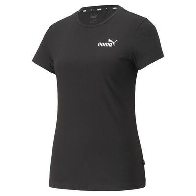 Sport t-shirt korte mouwen puma essentials+ embroidery zwart