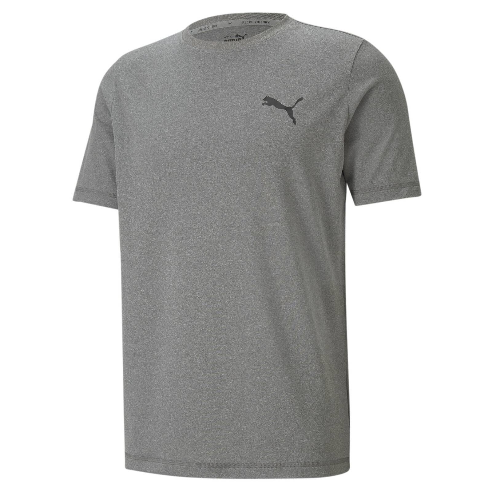 Puma - T-shirt Hommes Confortable À Porter-active Small Logo Tee - T-shirt Manches Courtes - Gris - 38 S - Decathlon
