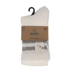 Apollo (Sports) - Sportsokken kinderen - Multi Wit - Maat 27/30 - 6-Pack - 4/4