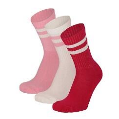 Apollo (Sports) | Chaussettes de sport enfants | Rose | Taille 27/30 | 6-Pack