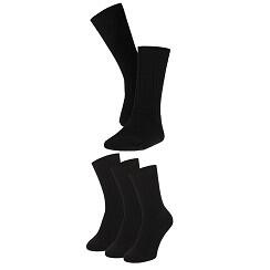Apollo (Sports) | Chaussettes thermo unisexes | Noir | Taille 39/42 | 9-Pack 3/5