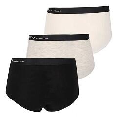 Apollo (Sport) | Bambou Hipster Filles | Multi Noir | Taille 134/140 | 6-Pack