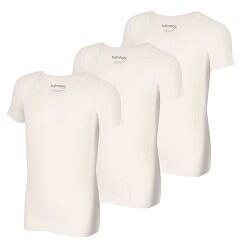 Apollo (Sports) | T-shirt Bambou Garçons | Blanc | Taille 146/152 | 6-Pack