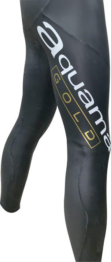 Neopreno Aquaman Hombre Natación Aguas Abiertas Cell Gold Negro 4/6