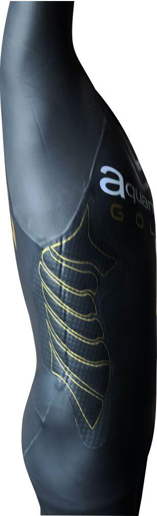 Neopreno Aquaman Hombre Natación Aguas Abiertas Cell Gold Negro 3/6
