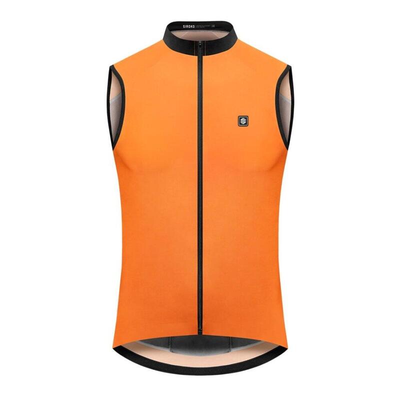 Gilet antivento da ciclismo da donna V1-W Season SIROKO Arancione Acceso