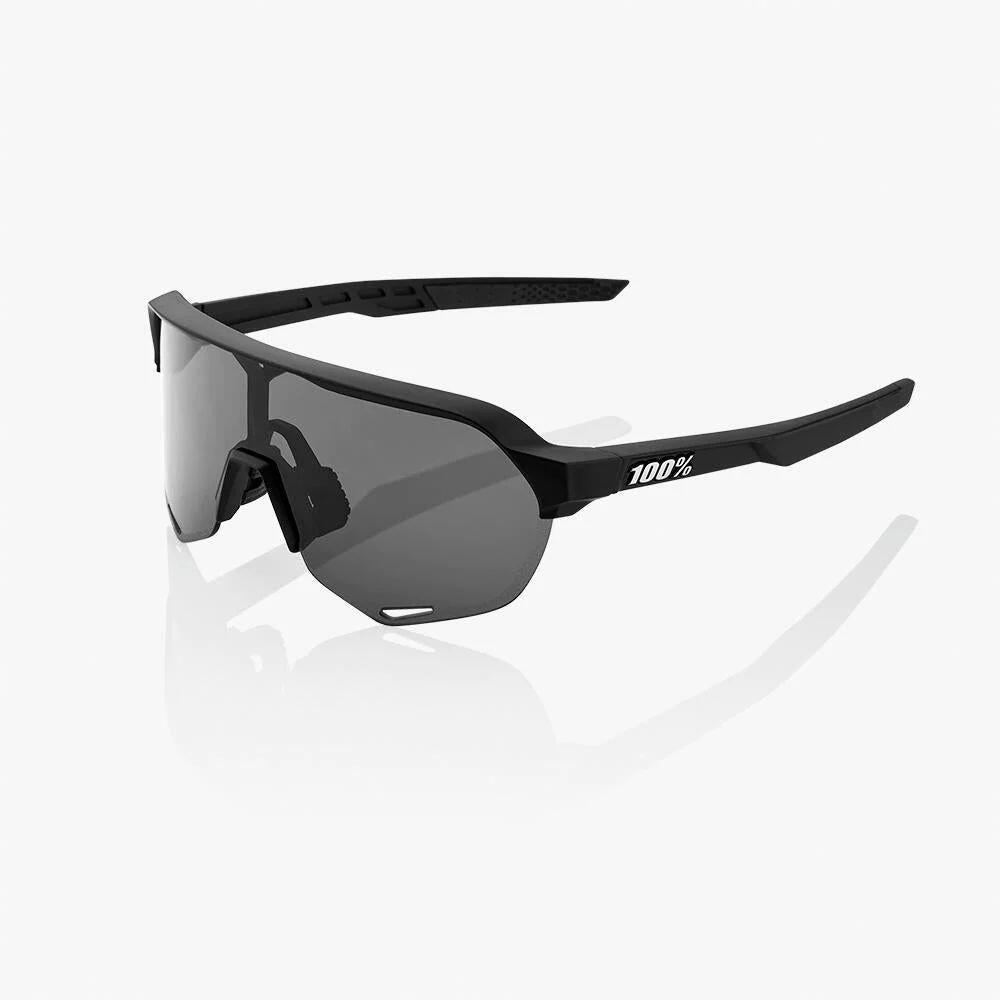 Gafas S2 Soft Tact negra con lente ahumada ciclismo Gris 100% Cycling 2/3
