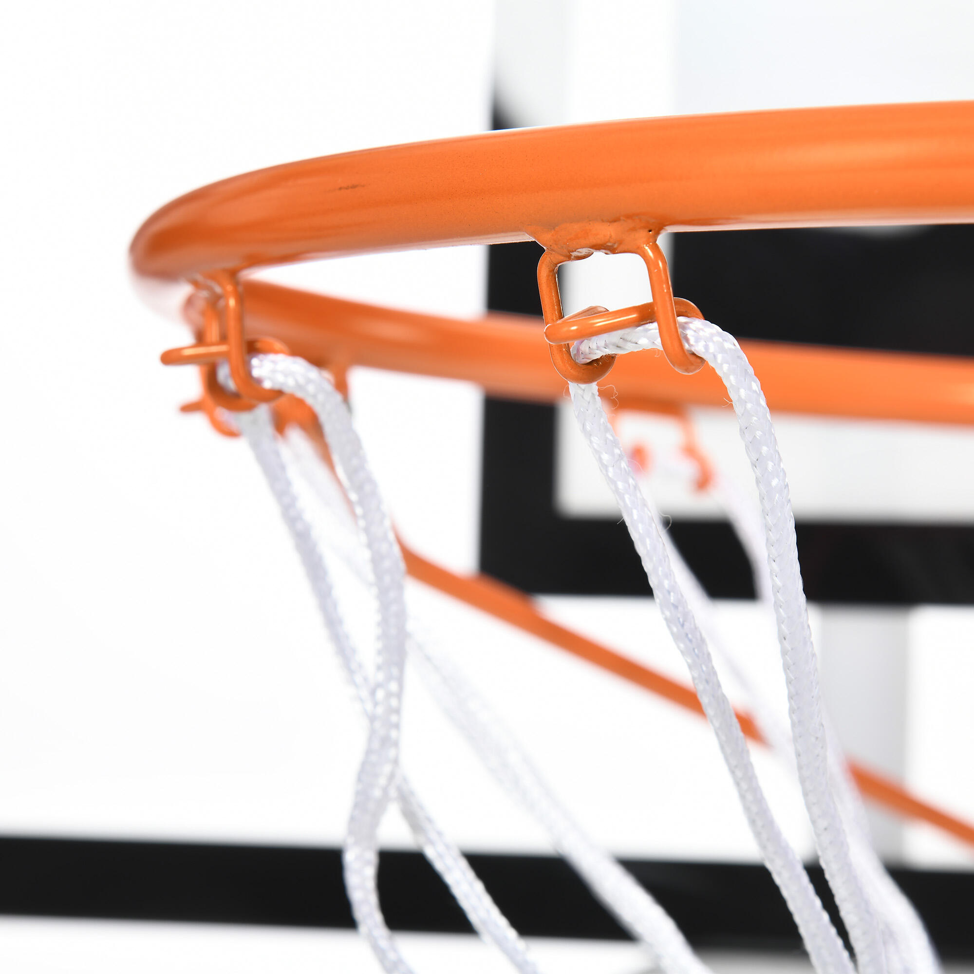 Tabela de basquetebol 113x61x73 cm preto, laranja e transparente SPORTNOW 5/7