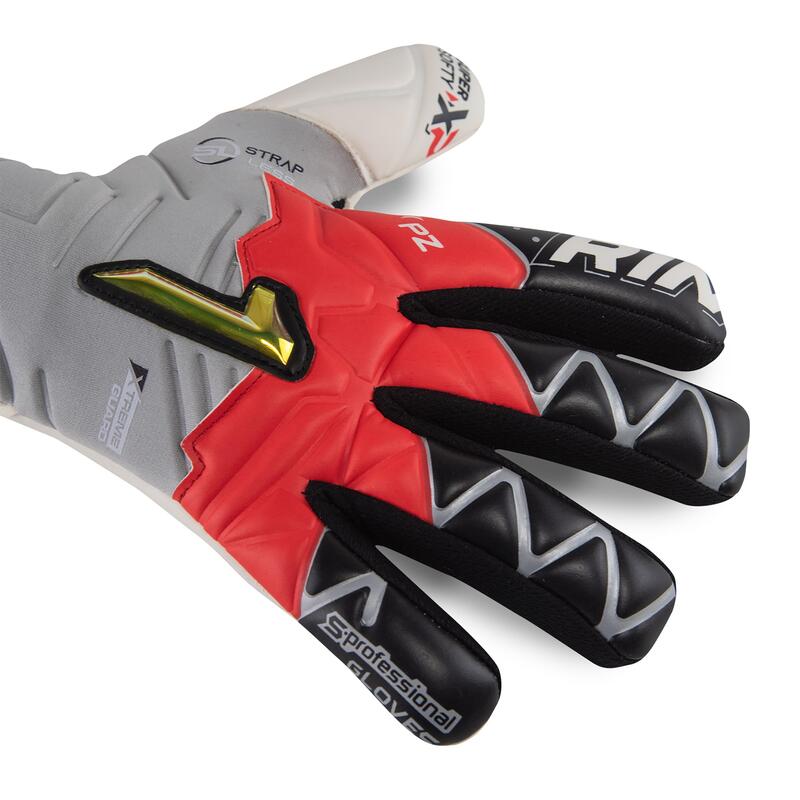 Gants De Gardien De But Adulte Rinat Xtreme Guard Zhero Semi  Gris/rouge/blanc