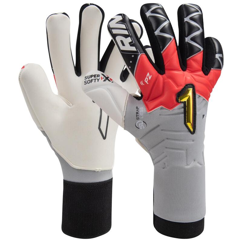 Guanto Da Portiere Bambini Rinat Xtreme Guard Zhero Semi  Grigio/rosso/bianco