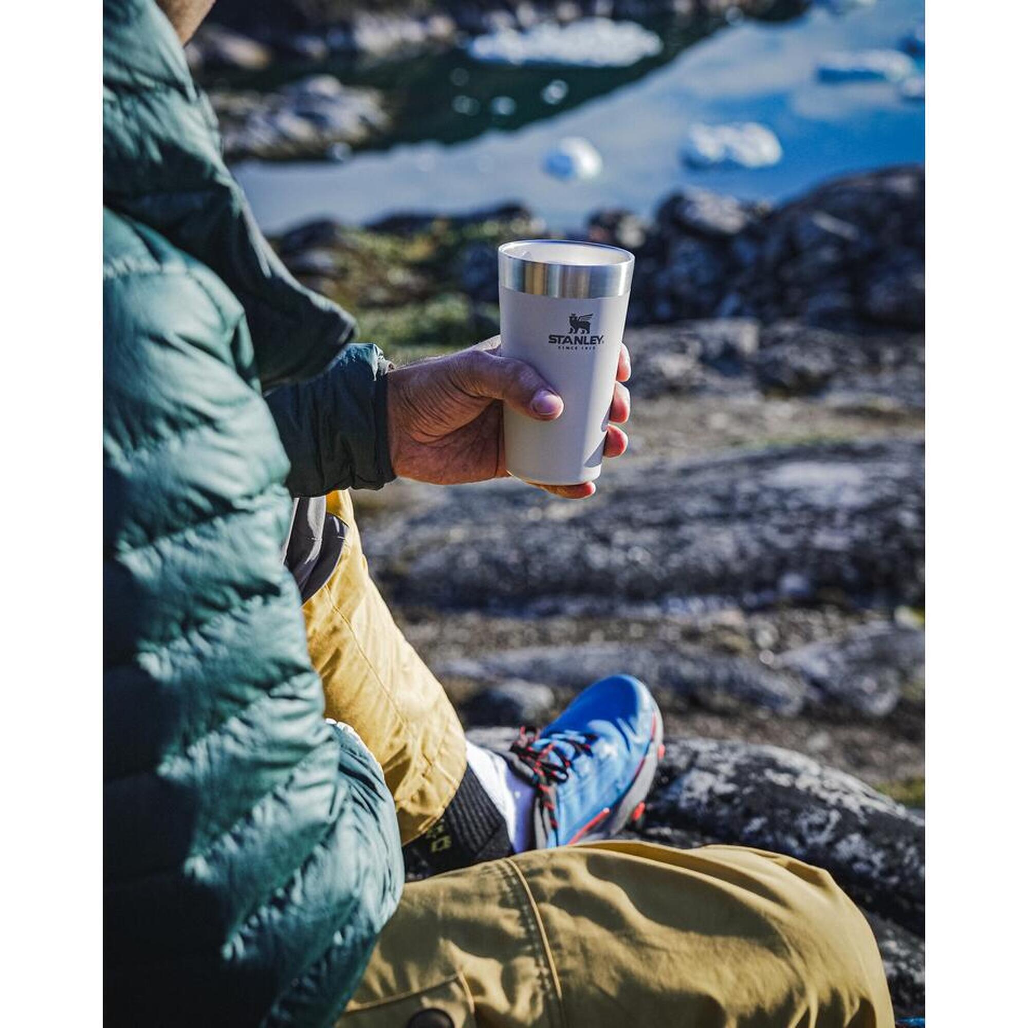 Tasse Isotherme 0,47L - Verre Inox Camping Trek - Mug À Thé, Café, Eau Et Soupe