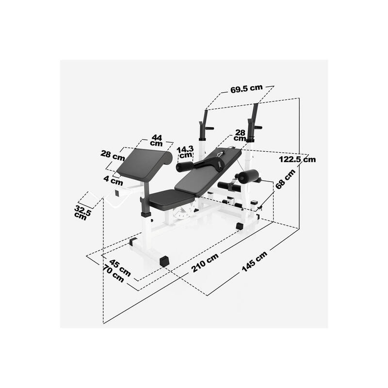 Kraftstation Universal inkl. 108 kg Chrom Set