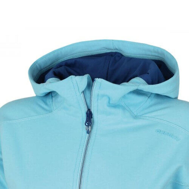 Sweat-shirt Anah L pour femmes avec capuche et fermeture éclair - Bleu clair