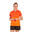 Tricou polo 565 Six Wings portocaliu - material funcțional, uscare rapidă.