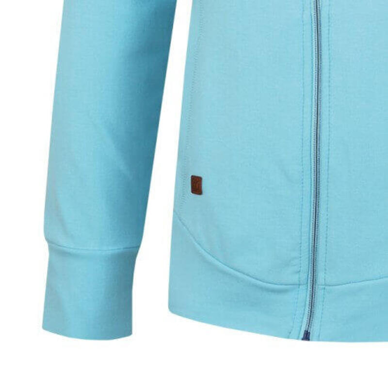 Sweatshirt Anah L für Damen mit Kapuze und Reißverschluss - Hellblau