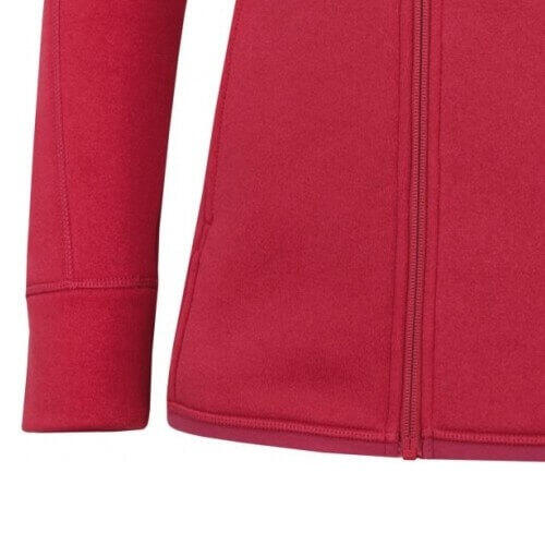 Sweatshirt Adera L mit versenkbarer Kapuze und Reißverschluss - Dunkelrosa