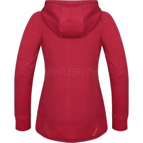 Sweatshirt Adera L met intrekbare capuchon en rits - Donker Roze