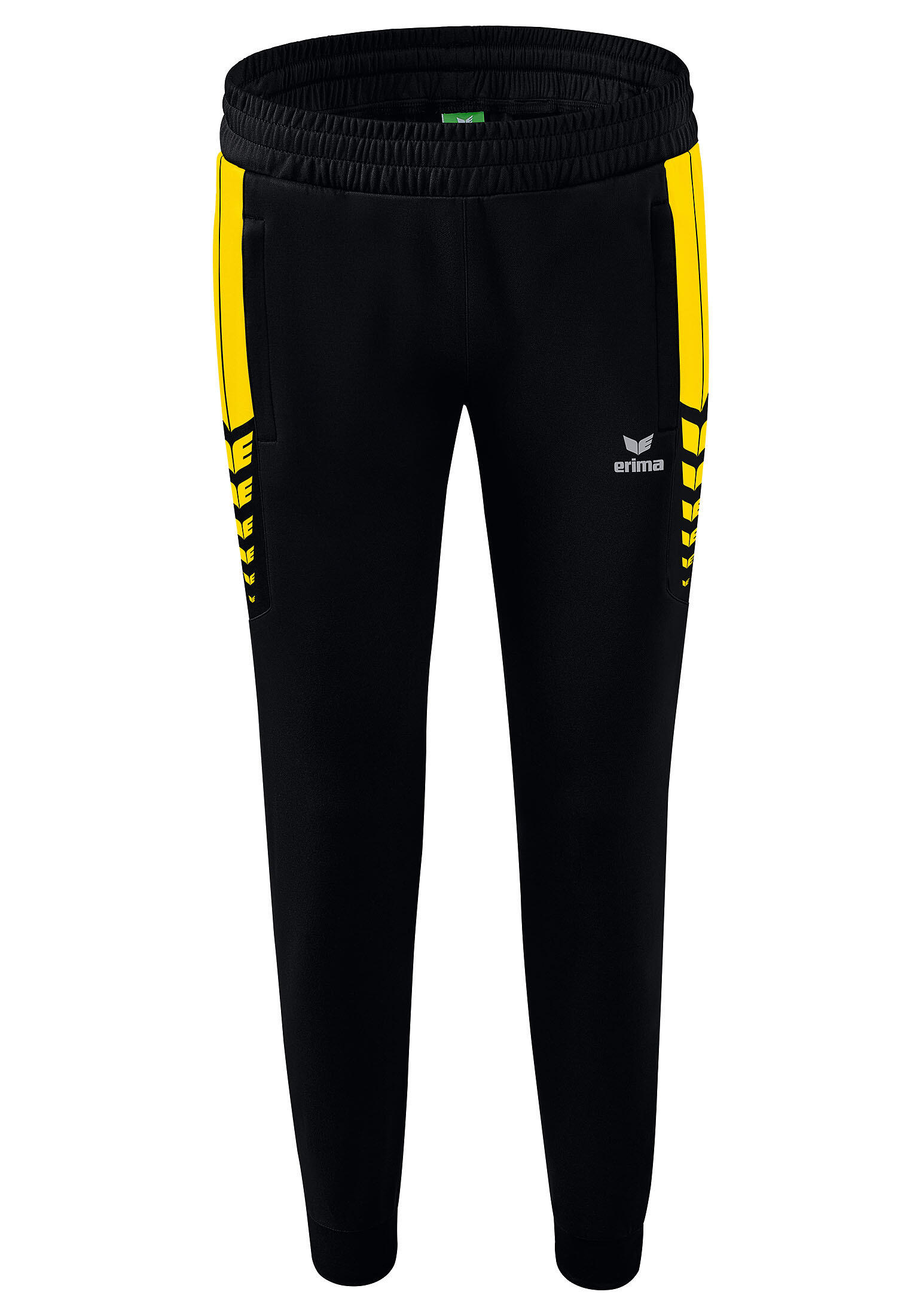 Erima Six Wings Worker Broek Dames - Zwart / Geel 5/7