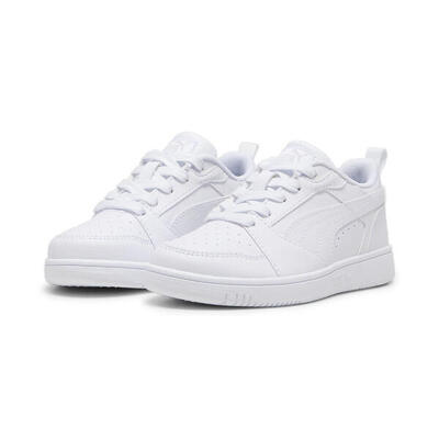 Rebound v6 lo sneakers voor kinderen puma white cool light gray