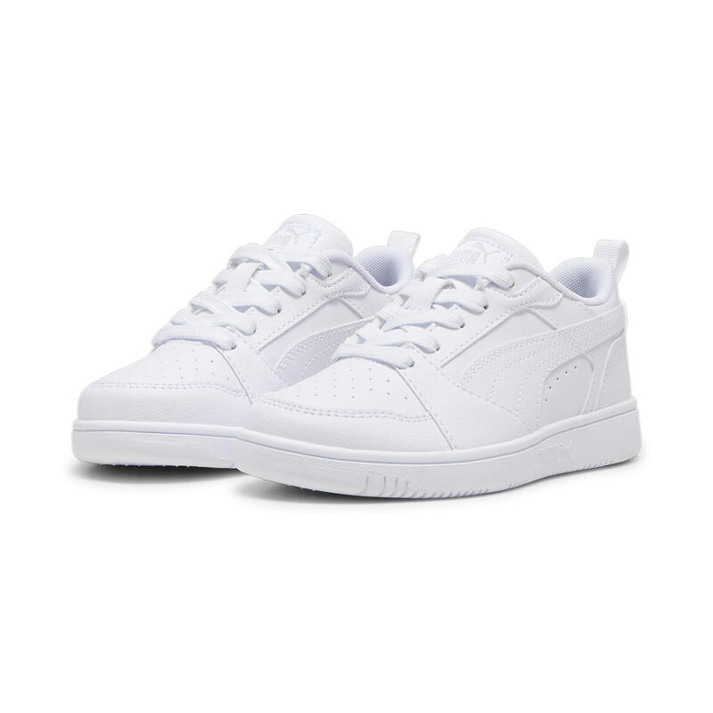 Zapatillas Rebound V6 Lo Niño PUMA White Cool Light Gray