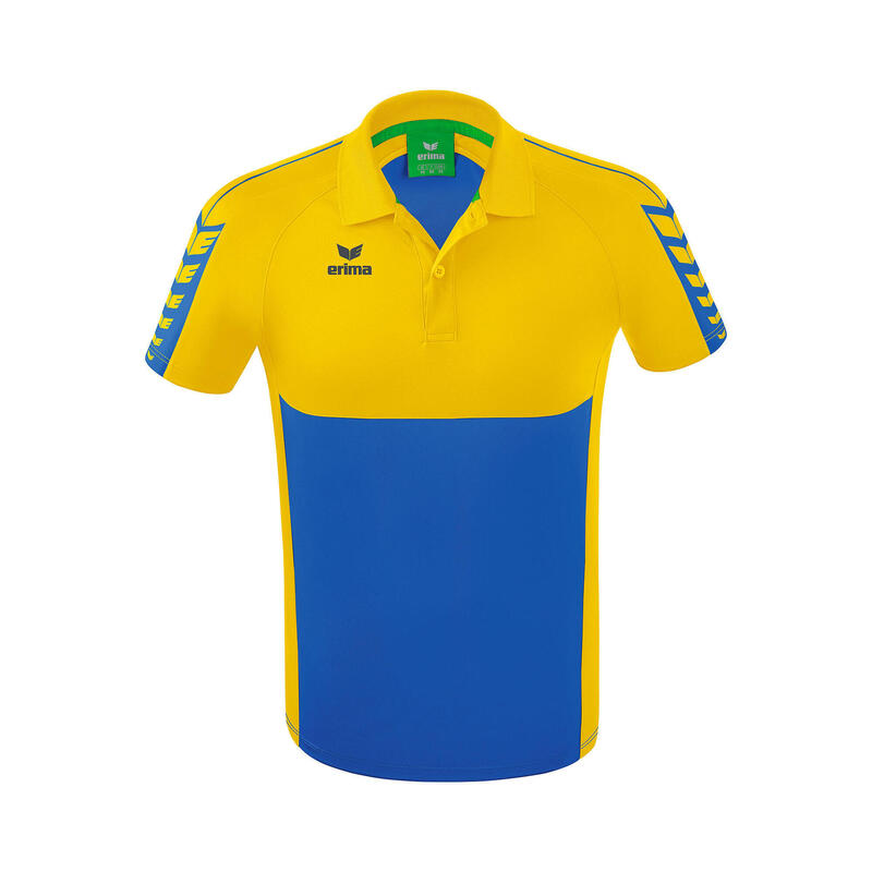 Tricou polo 565 Erima Six Wings Multicolor, guler cu nasturi