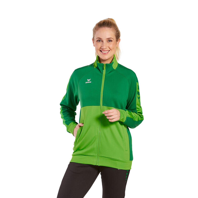 Jachetă Erima Six Wings verde, slim fit