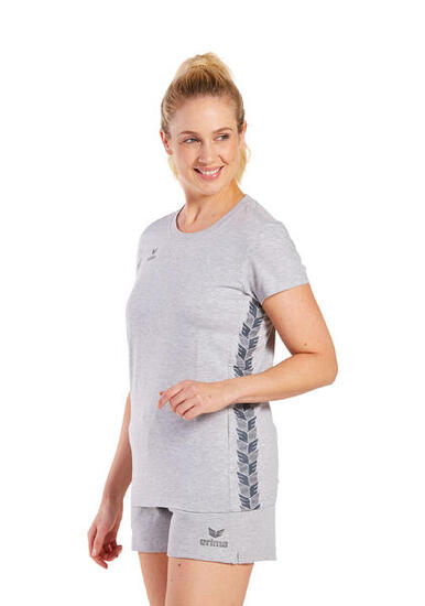 Erima Essential Team T-shirt manches courtes gris clair chiné