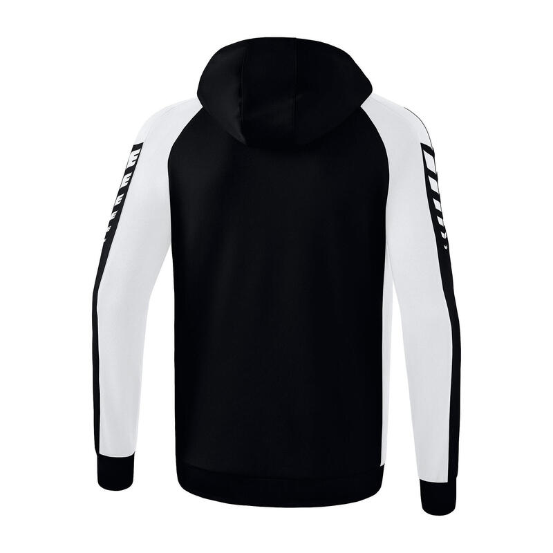 Jachetă antrenament Erima Six Wings cu glugă junior, multicolor