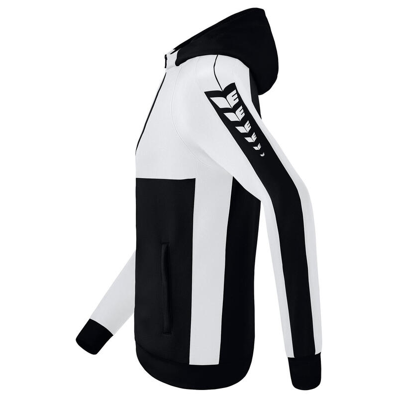 Jachetă antrenament Erima Six Wings cu glugă junior, multicolor