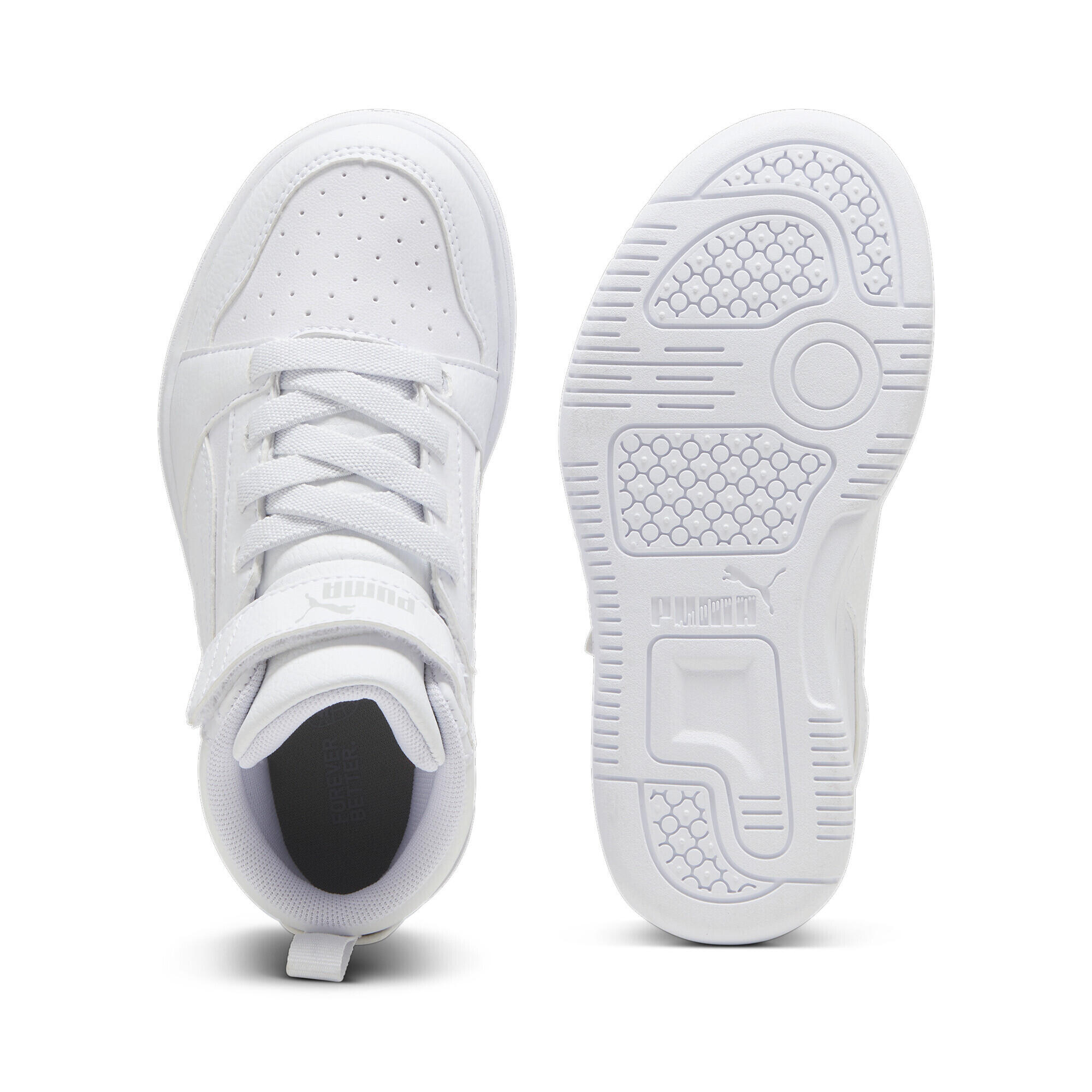 Basket mi-haute Rebound V6 Enfant PUMA White Cool Light Gray 4/7