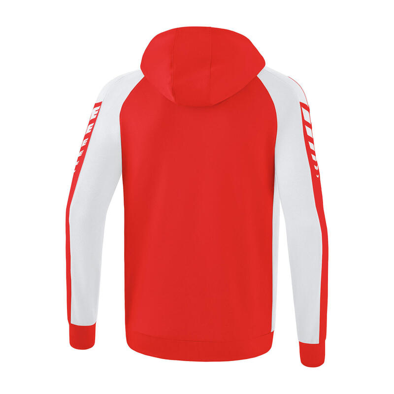 Jachetă antrenament Erima Six Wings cu glugă junior, multicolor