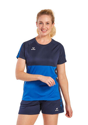 Erima Six Wings T-shirt femme - New Navy / Rouge