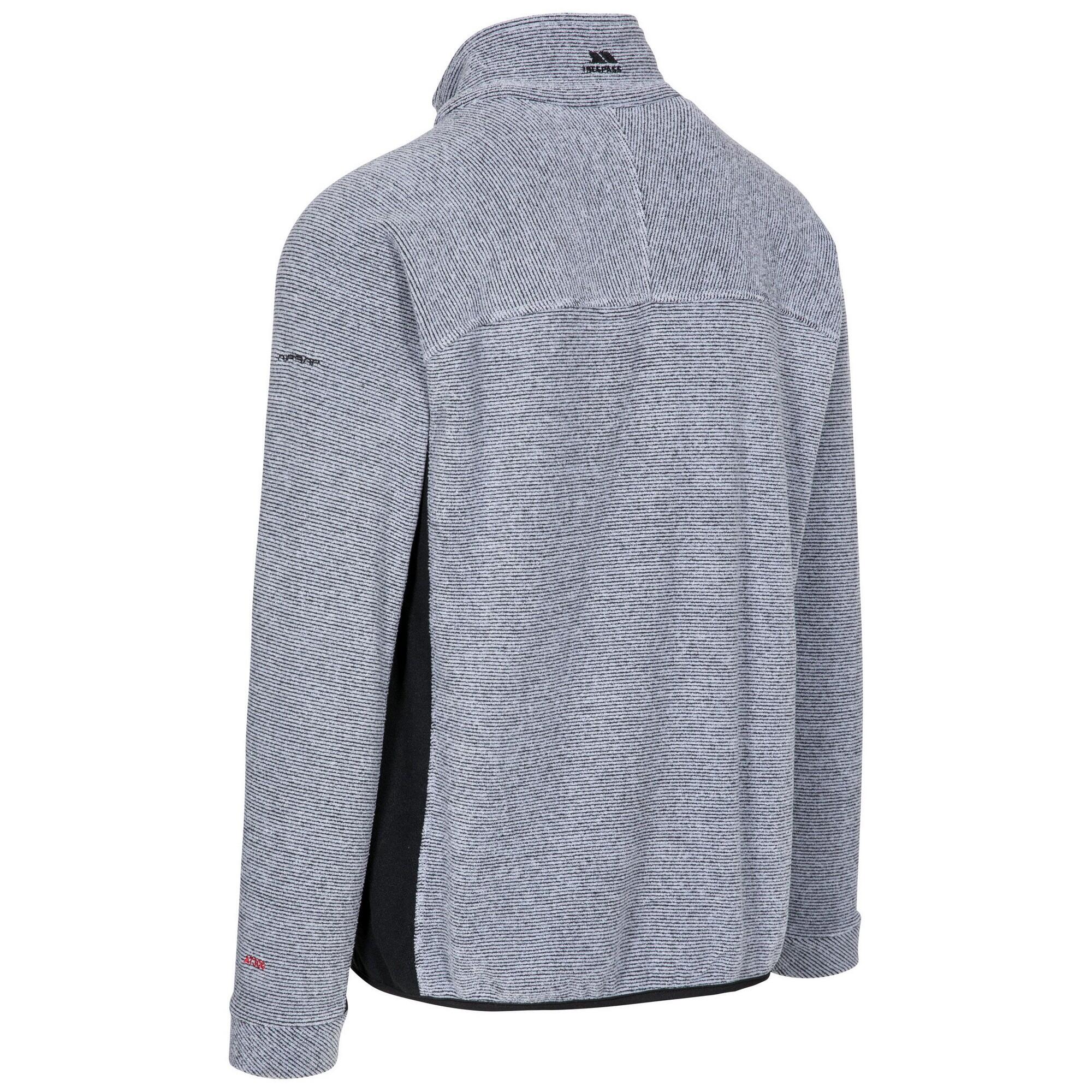 Giacca In Pile Uomo Trespass Jynx Strisce Platino 3/5