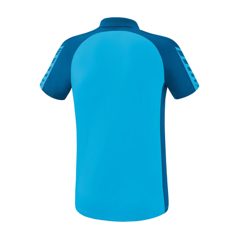 Tricou polo 565 Erima Six Wings Multicolor, guler cu nasturi