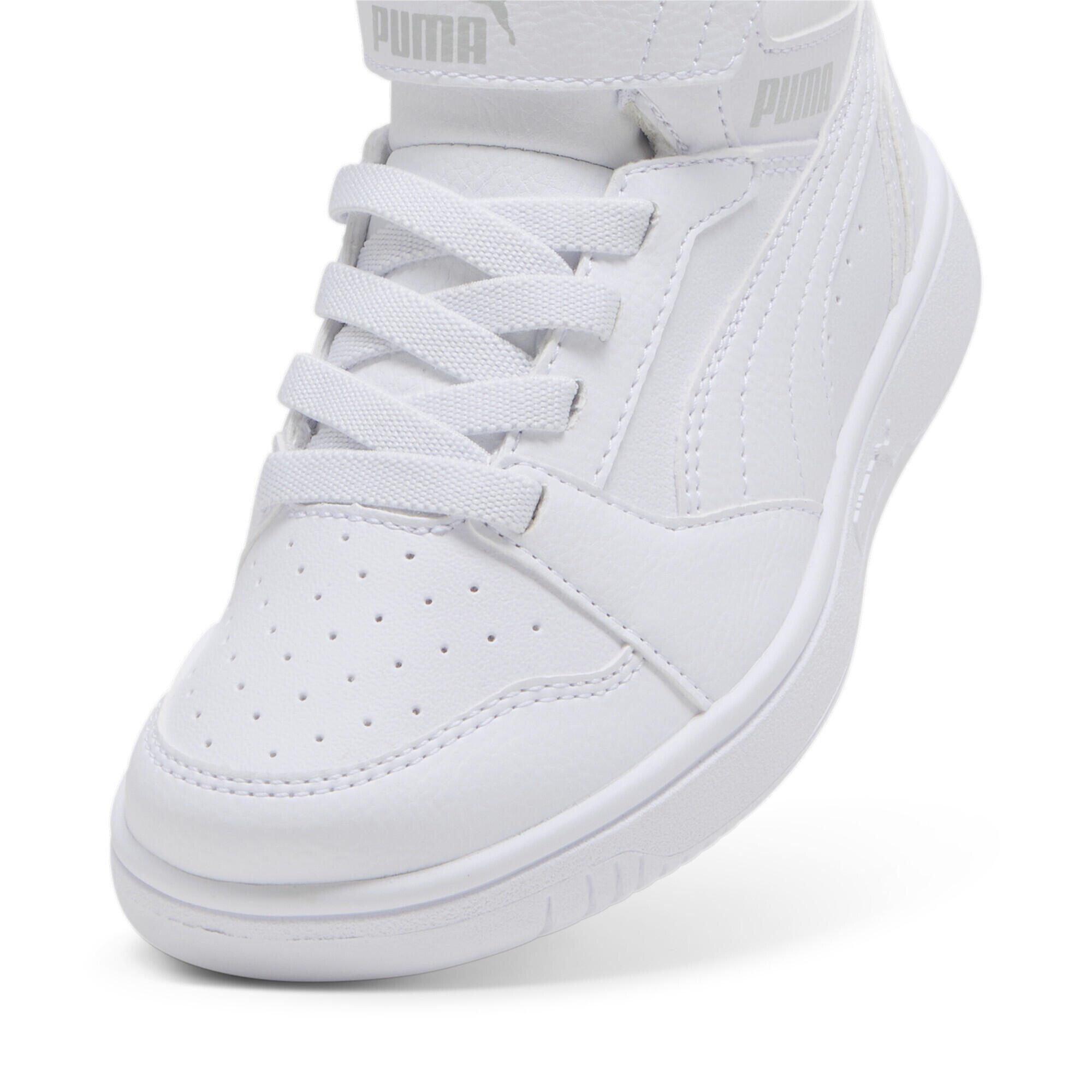 Basket mi-haute Rebound V6 Enfant PUMA White Cool Light Gray 6/7