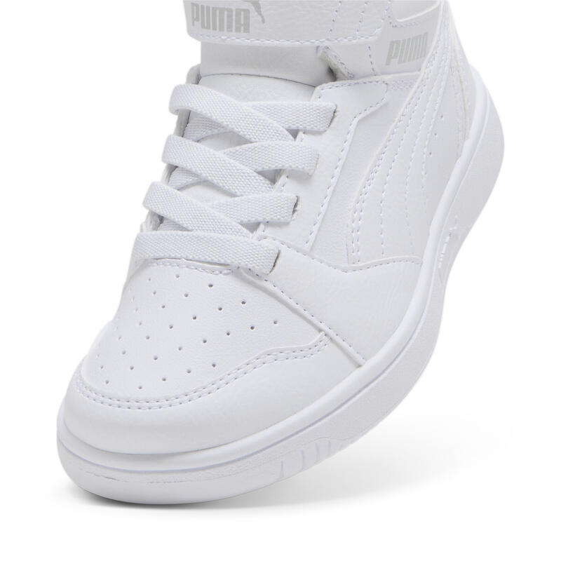 Rebound V6 Mid sneakers voor kinderen PUMA White Cool Light Gray