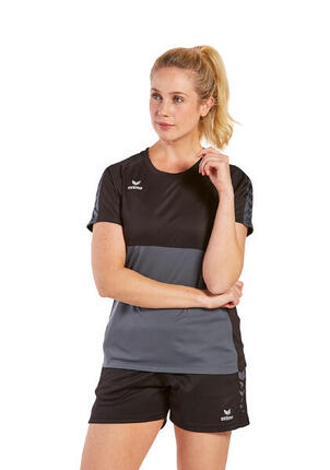 Erima Six Wings T-shirt femme - New Navy / Rouge