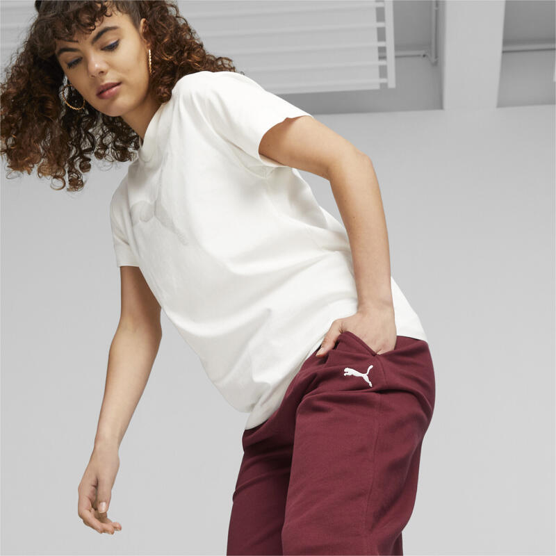 HER hochgeschnittene Hose Damen PUMA Dark Jasper Red