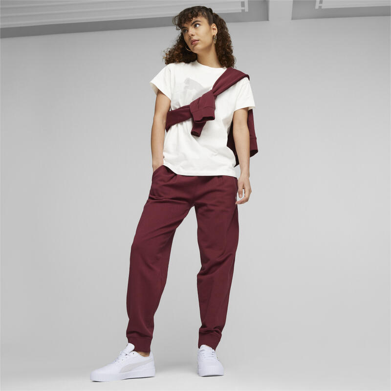 HER hochgeschnittene Hose Damen PUMA Dark Jasper Red