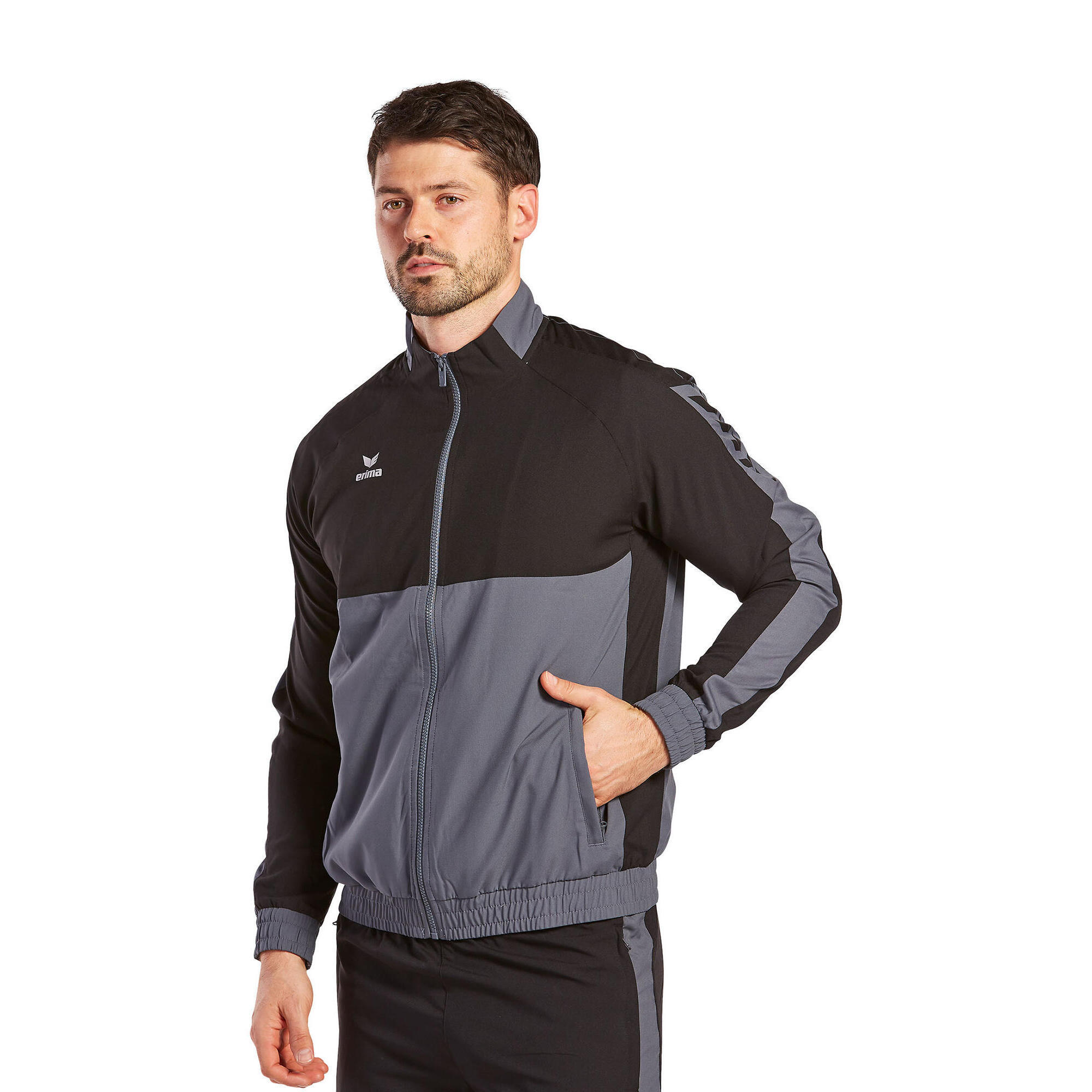 Erima - Veste De Présentation Erima Six Wings - Veste - Gris|noir - 52 2xl - Decathlon
