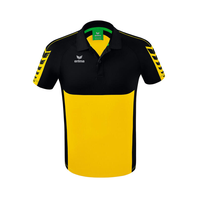 Tricou polo 565 Erima Six Wings Multicolor, guler cu nasturi