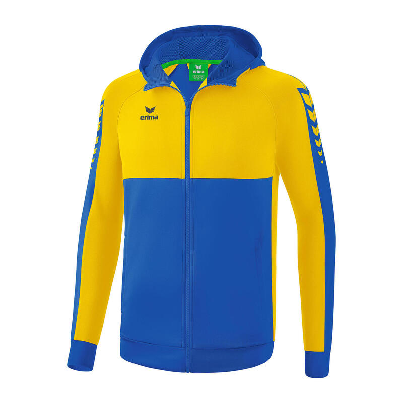 Erima Six Wings jachetă antrenament cu glugă multicolor